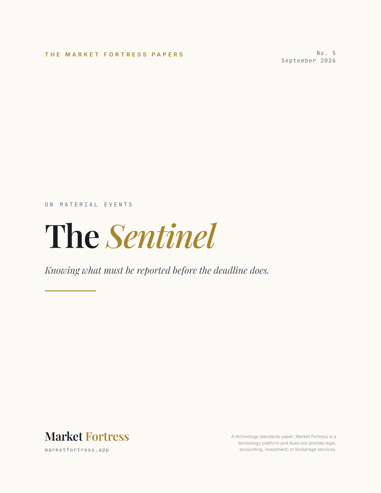 The Sentinel, page 1